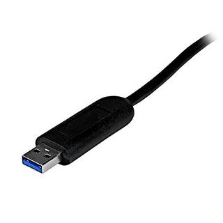 STARTECH  Hub portatile USB 3.0 SuperSpeed a 4 porte - Perno e concentratore per notebook o Ultrabook USB 3.0 con cavo integrato 