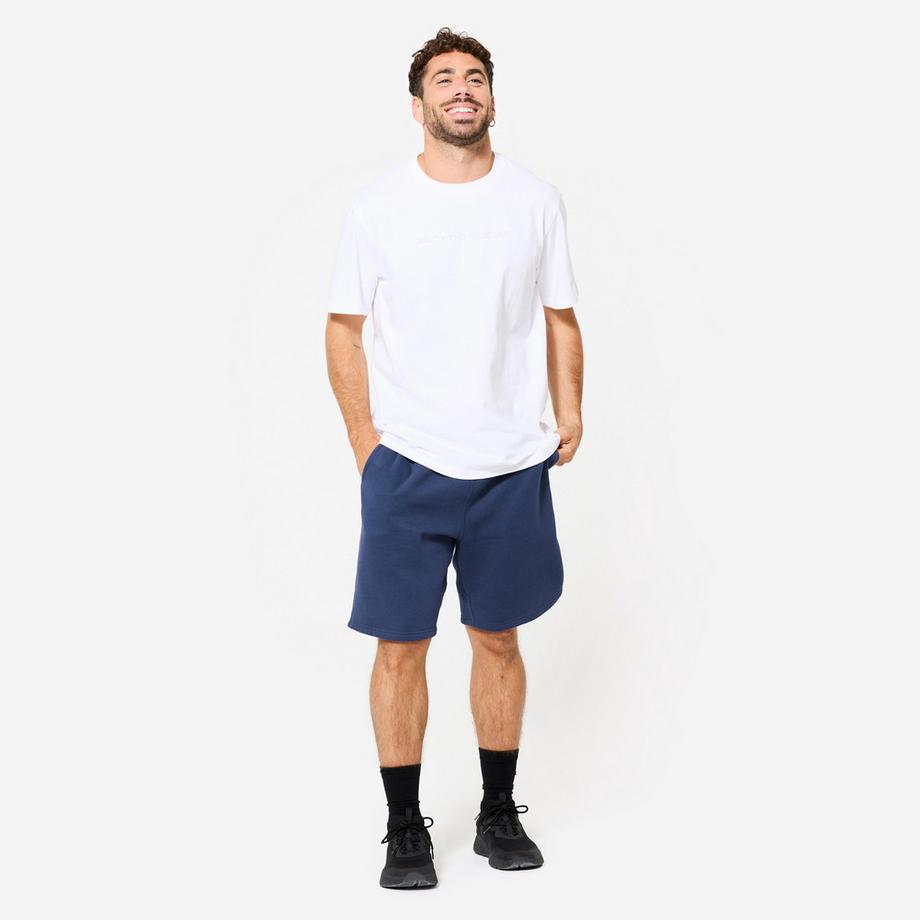 DOMYOS  Shorts - Shorts  Baumwollgewebe mit Taschen - dunkelblau 