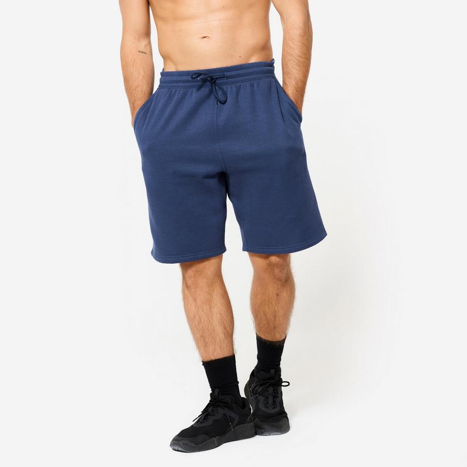 DOMYOS  Shorts - Shorts  Baumwollgewebe mit Taschen - dunkelblau 