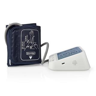 Nedis  SmartLife Blutdruckmessgerät | Arm | Bluetooth | LCD-Display | 22 - 42 cm | Stillstandsanzeige / Manschette an-Erkennung / Erkennung unregelmäßiger Herzschläge | Weiß 