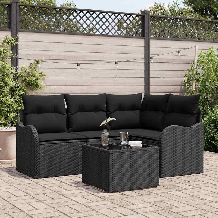 VidaXL Ensemble de canapé de jardin poly rattan  