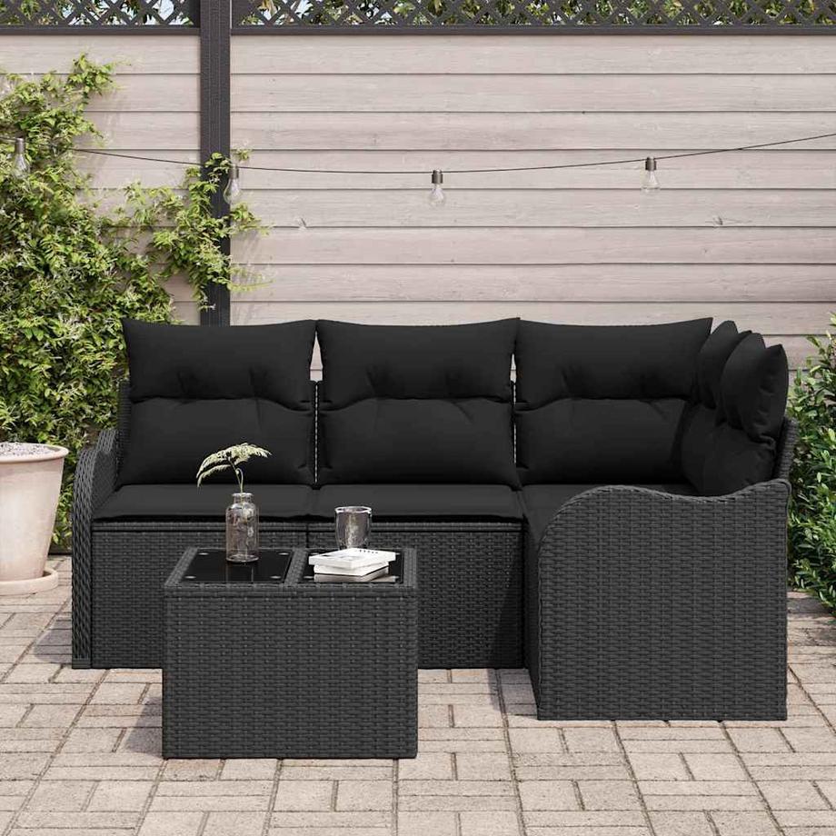 VidaXL Ensemble de canapé de jardin poly rattan  