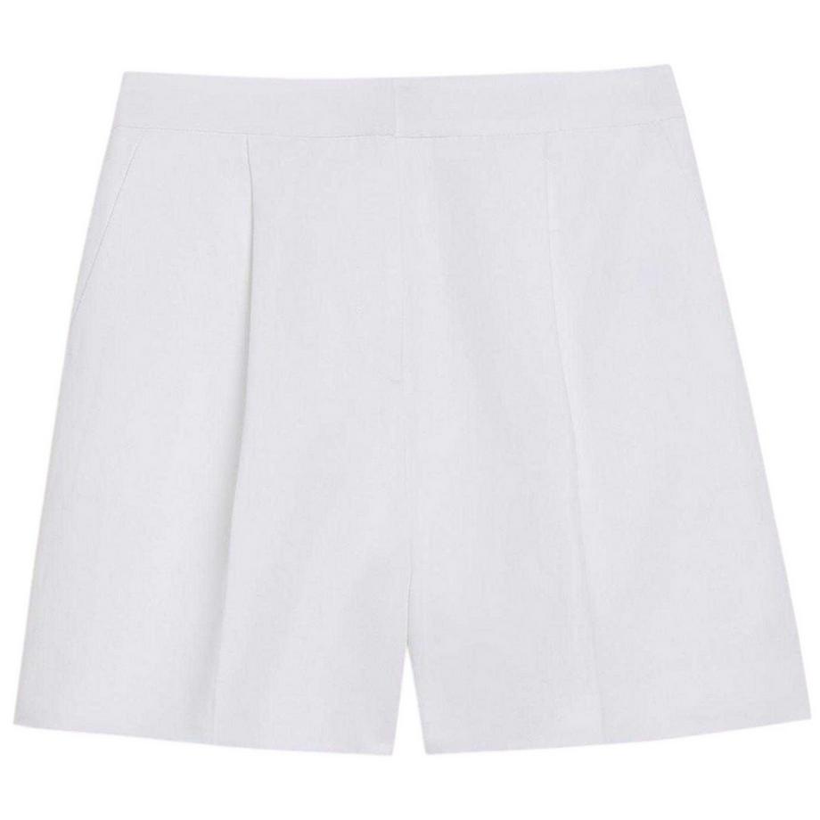 Pantaloncini Plissettato Vita Alta