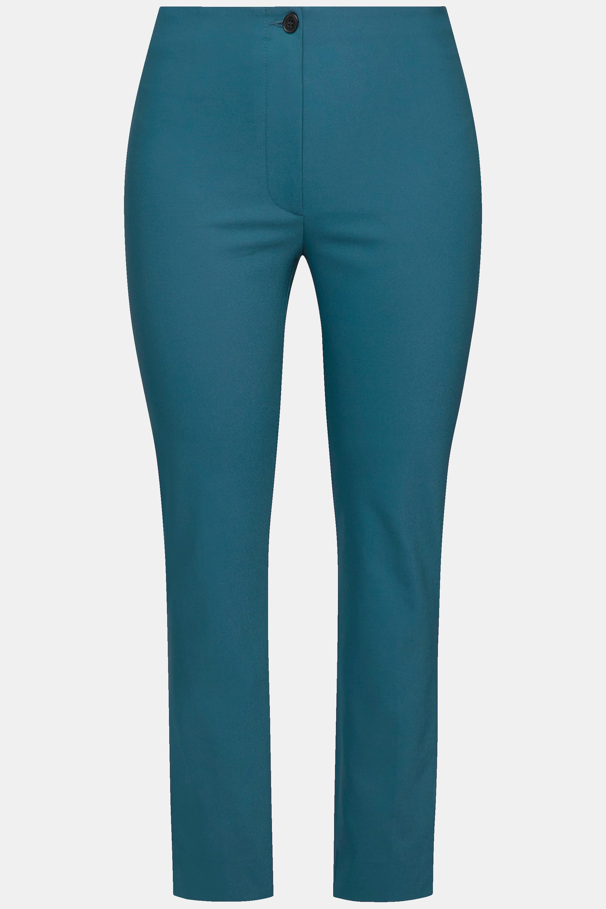 Ulla Popken  Pantalon modèle Sienna, tissu bengaline hautement extensible, taille élastique 