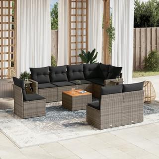 VidaXL set divano da giardino Polirattan  