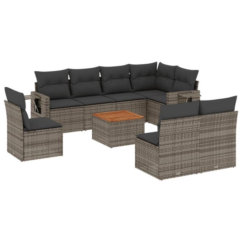 set divano da giardino Polirattan