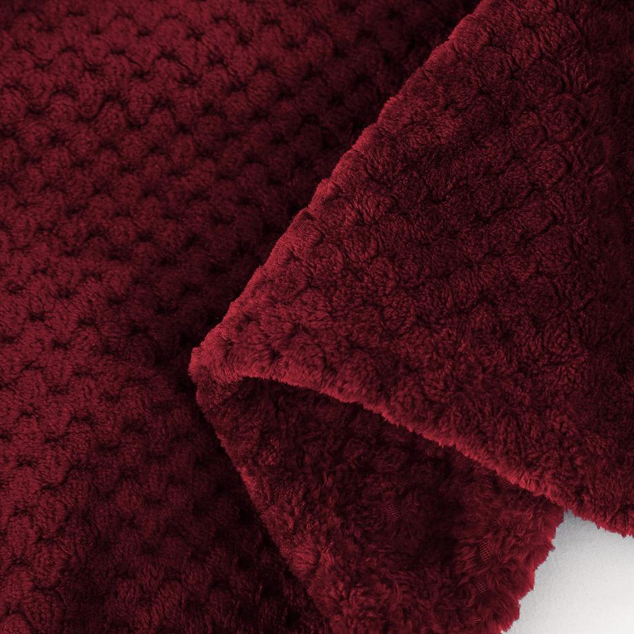 Alopini Coperta in pile super morbida calda motivo a nido d'ape  