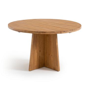 Table ronde de jardin en acacia