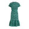 WE Fashion Mädchen-Jerseykleid mit Leopardenmuster  Verde