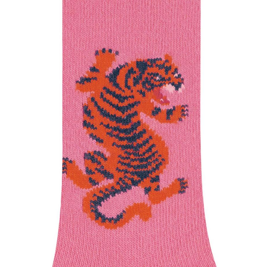 BLEU FORET Tigre Chaussettes cachemire  
