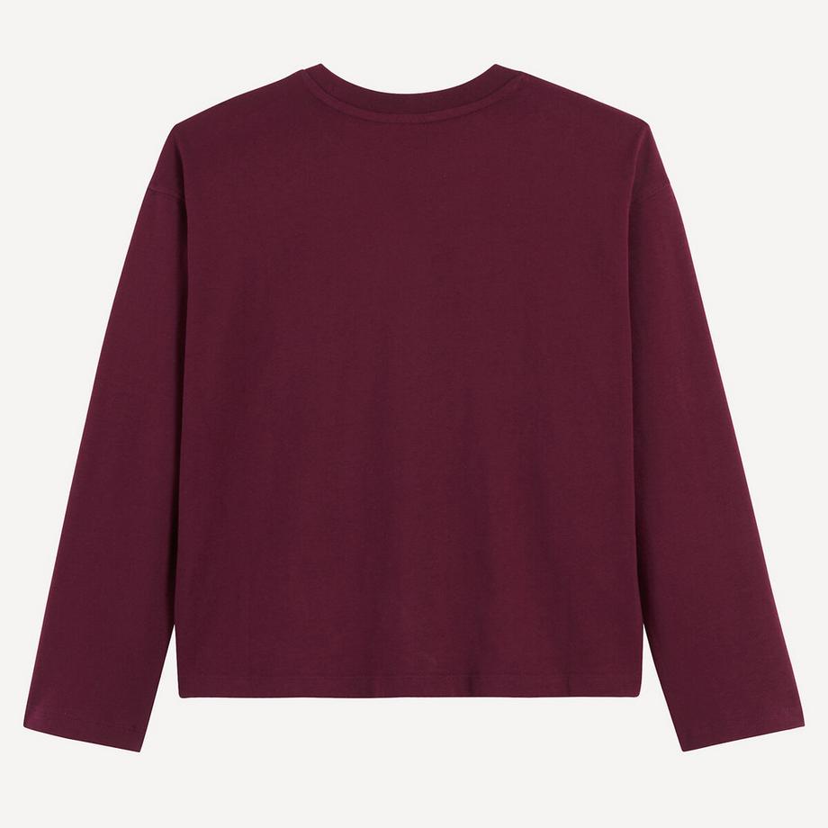 La Redoute Collections  Langarmshirt mit Aufdruck Amore 