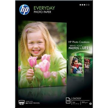 HP Everyday Photo Paper A4 Q2510A InkJet glossy 200g 100 Blatt