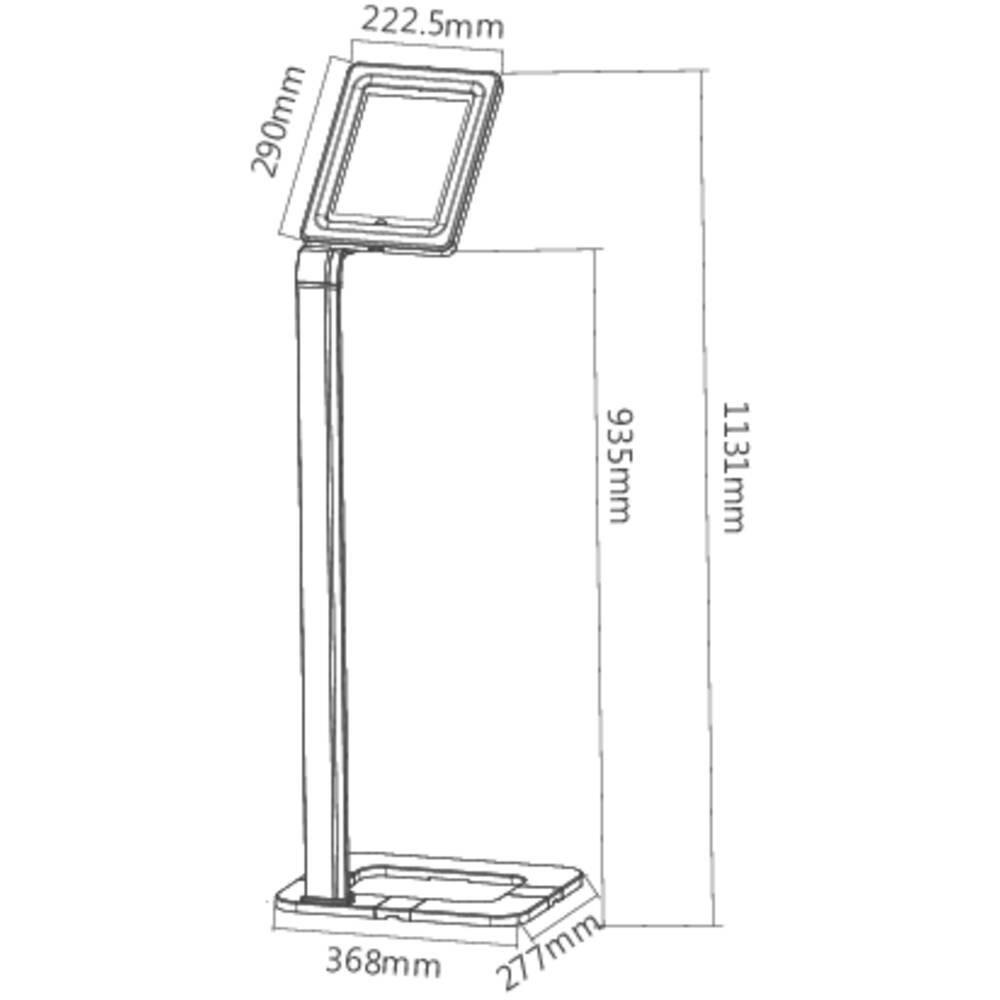 Renkforce  Renkforce PAD15-01 Supporto per tablet Adatto per: Universale 24,6 cm (9,7) - 25,7 cm (10,1) 