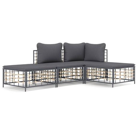 VidaXL Garten lounge set poly-rattan  