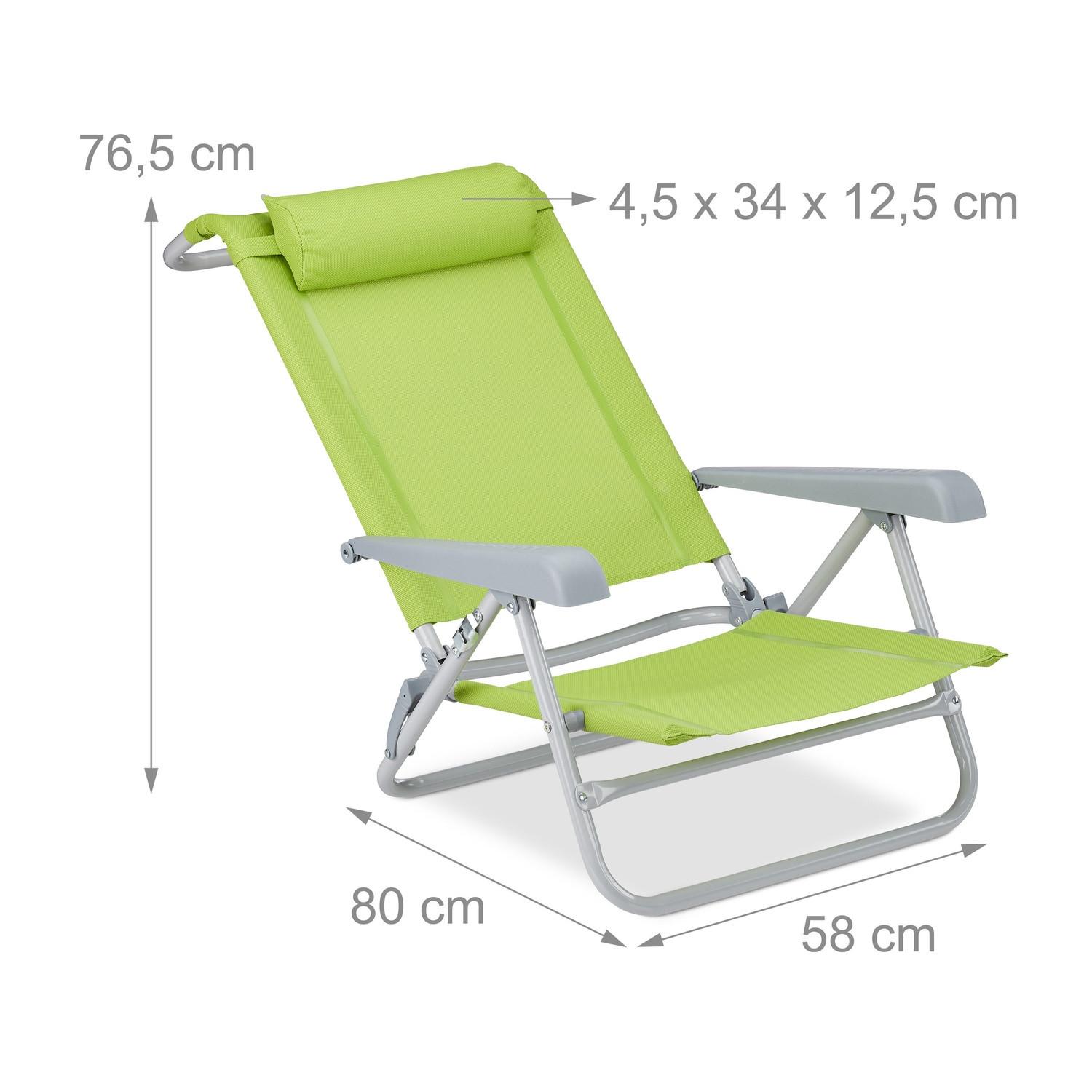 Northix Messingstuhl mit Nackenkissen  