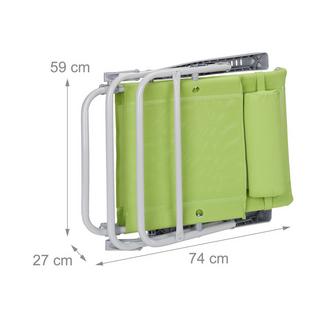 Northix Messingstuhl mit Nackenkissen  