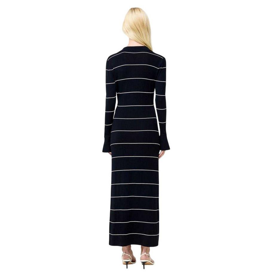 FRENCH CONNECTION Robe Longue Manches Cloche Motiftyle À Rayures Ottie  