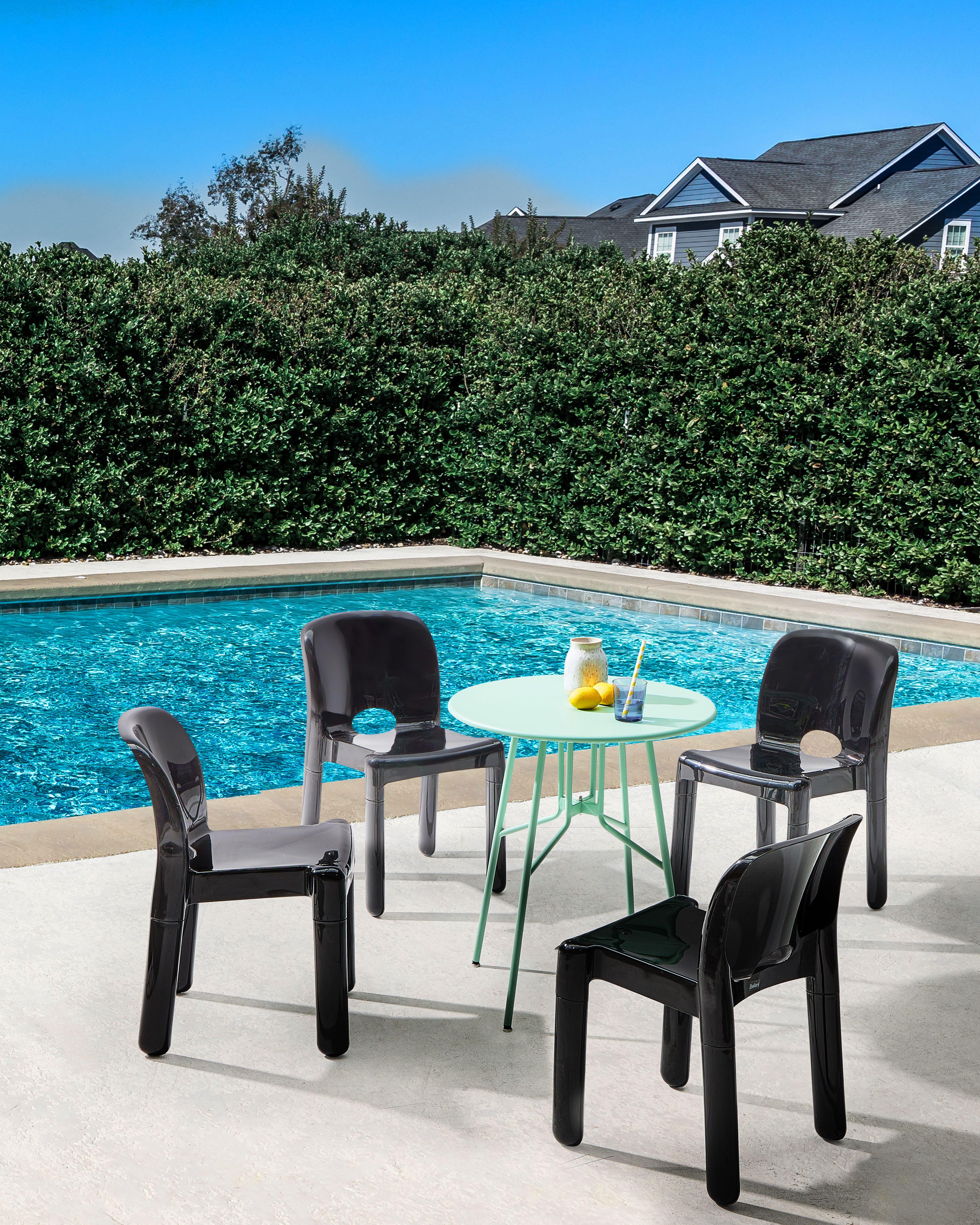 Beliani Gartenstuhl 4er Set aus Polypropylen Modern BETIM  