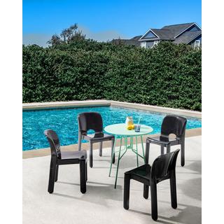 Beliani Gartenstuhl 4er Set aus Polypropylen Modern BETIM  