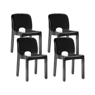 Beliani Gartenstuhl 4er Set aus Polypropylen Modern BETIM  