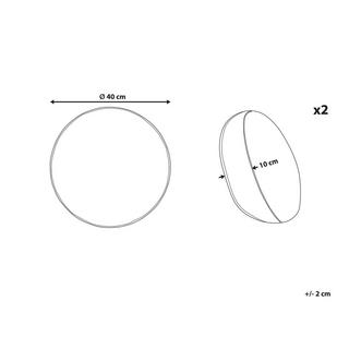 Beliani Gartenkissen 2er Set aus Polyester Modern ELLERA  