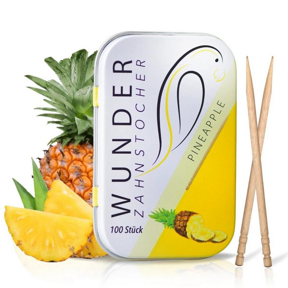 Wunder Zahnstocher  Zahnstocher mit Geschmack Ananas 