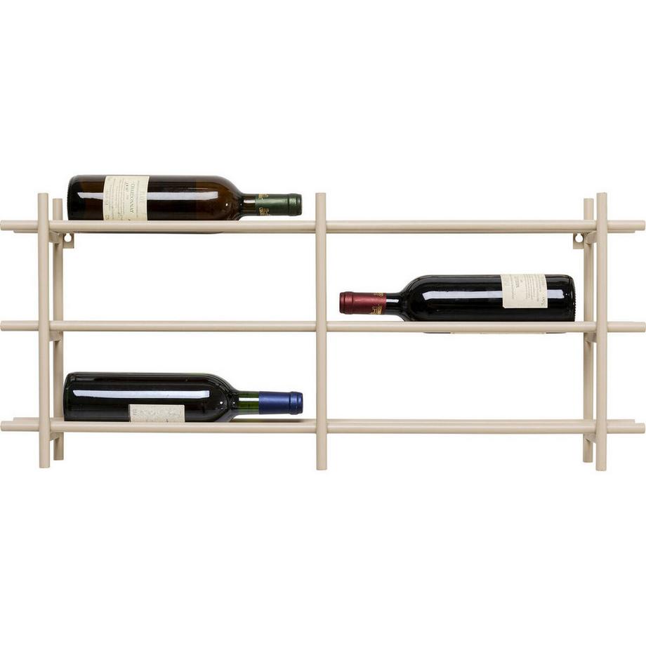 KARE Design Weinregal Cape Town Hellgrau 80x34  