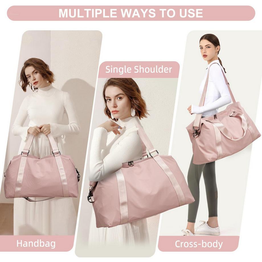 Only-bags.store  Sporttasche Handgepäcktasche Weekender-Tasche mit Trolley-Hülle, wasserdichte Reisetasche Duffle Bag 