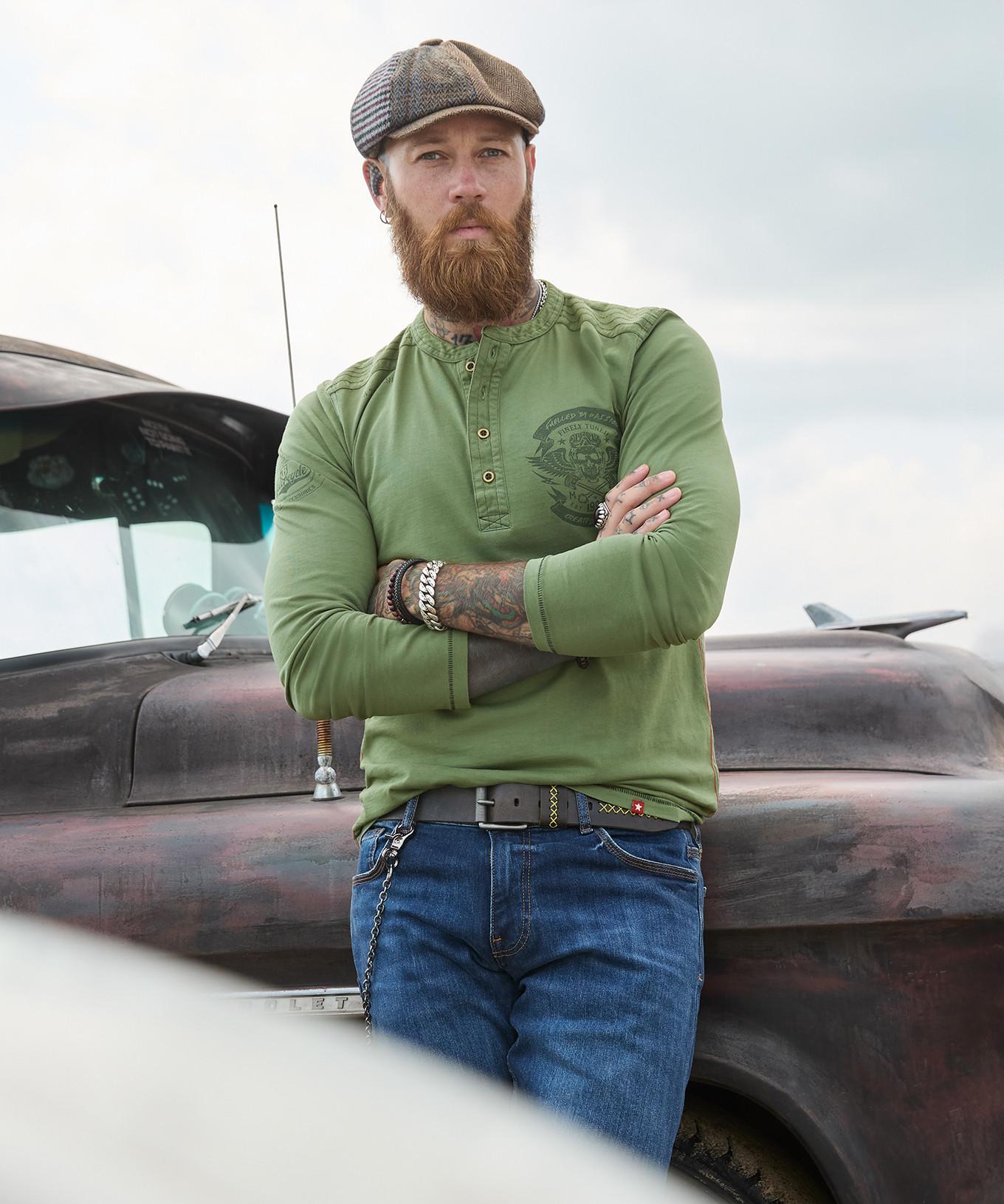 Joe Browns Haut Henley avec patte de boutonnage  