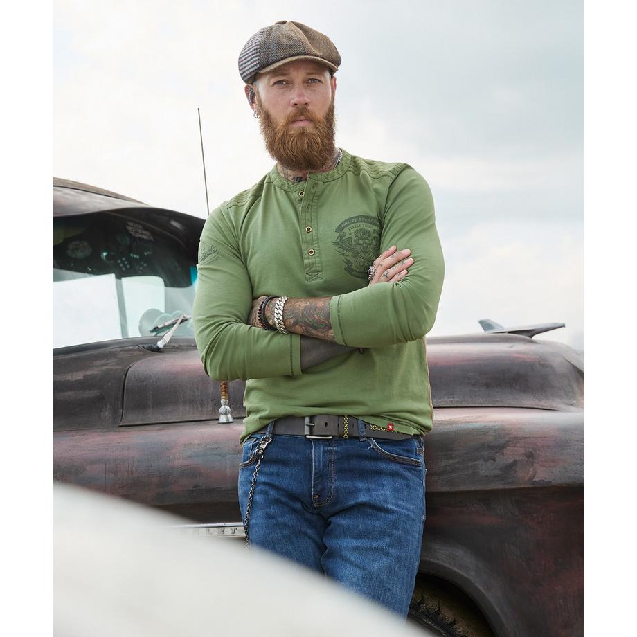 Joe Browns Haut Henley avec patte de boutonnage  