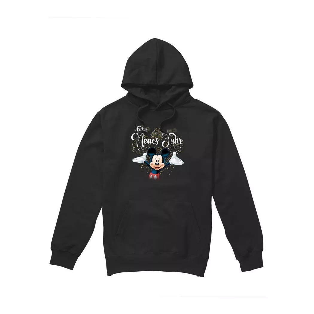 Disney - German Kapuzenpullover Neujahr, für Herren, Schwarz, Größe M