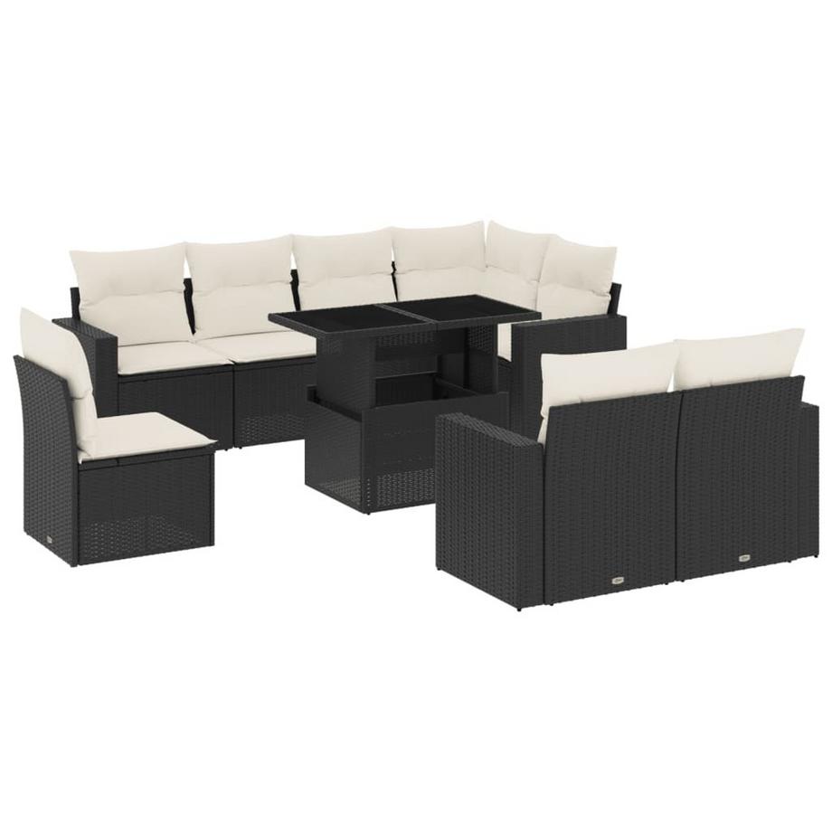 set divano da giardino Polirattan