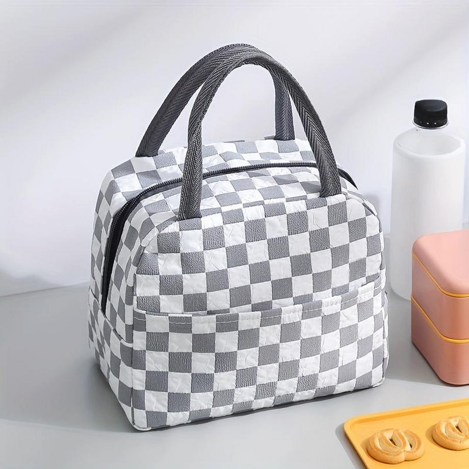 Only-bags.store  Große Kapazität Mittagessen Tasche, wiederverwendbare isolierte Kühlbox, Oxford-Gewebe, rechteckige Form, Handwäsche 