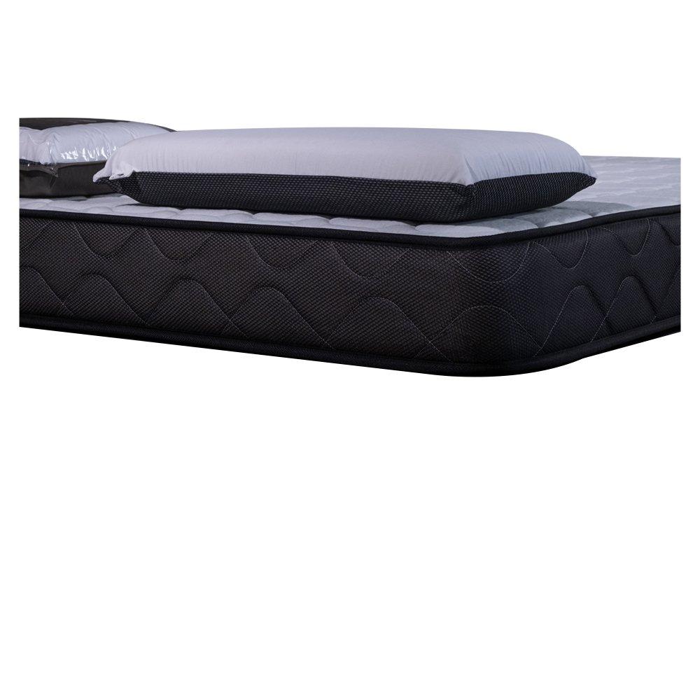 AB Matelas Materasso di memoria | 140x190 cm con 2 cuscini di carbonio 70x40cm | Memoria 50 kg/m3 | 19 cm  