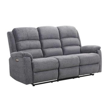 Relaxsofa elektrisch 3Sitzer Stoff NEVERS