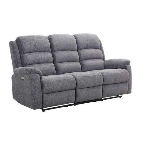 Vente-unique Relaxsofa elektrisch 3Sitzer Stoff NEVERS  