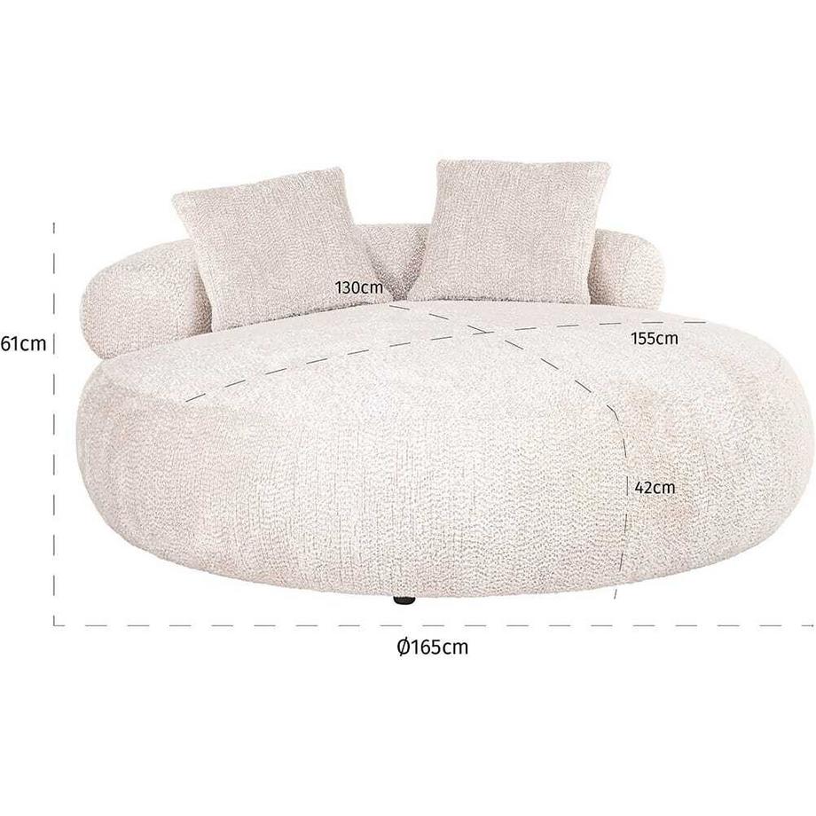 mutoni Sofa Tivola rund 165  