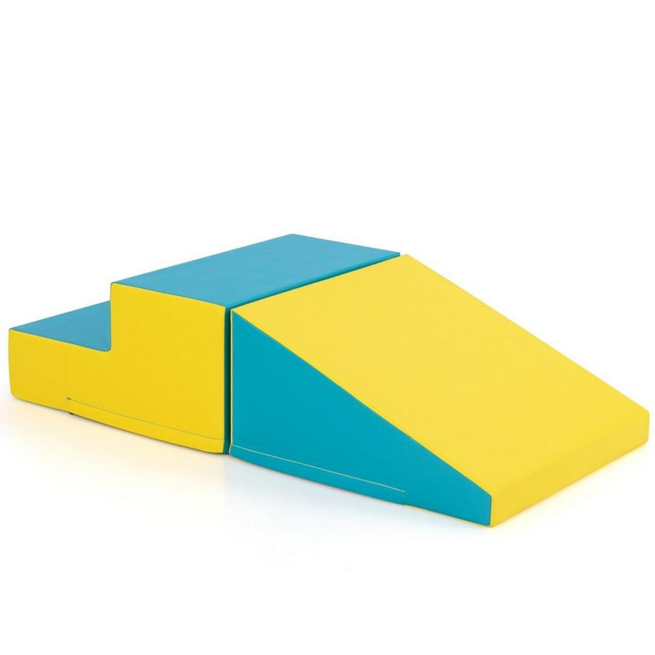 2 TLG. Kinder Schaumstoff Bausteine zum Toben und Klettern Softbausteine