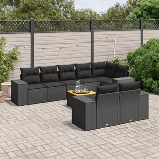 VidaXL Ensemble de canapés de jardin rotin synthétique  