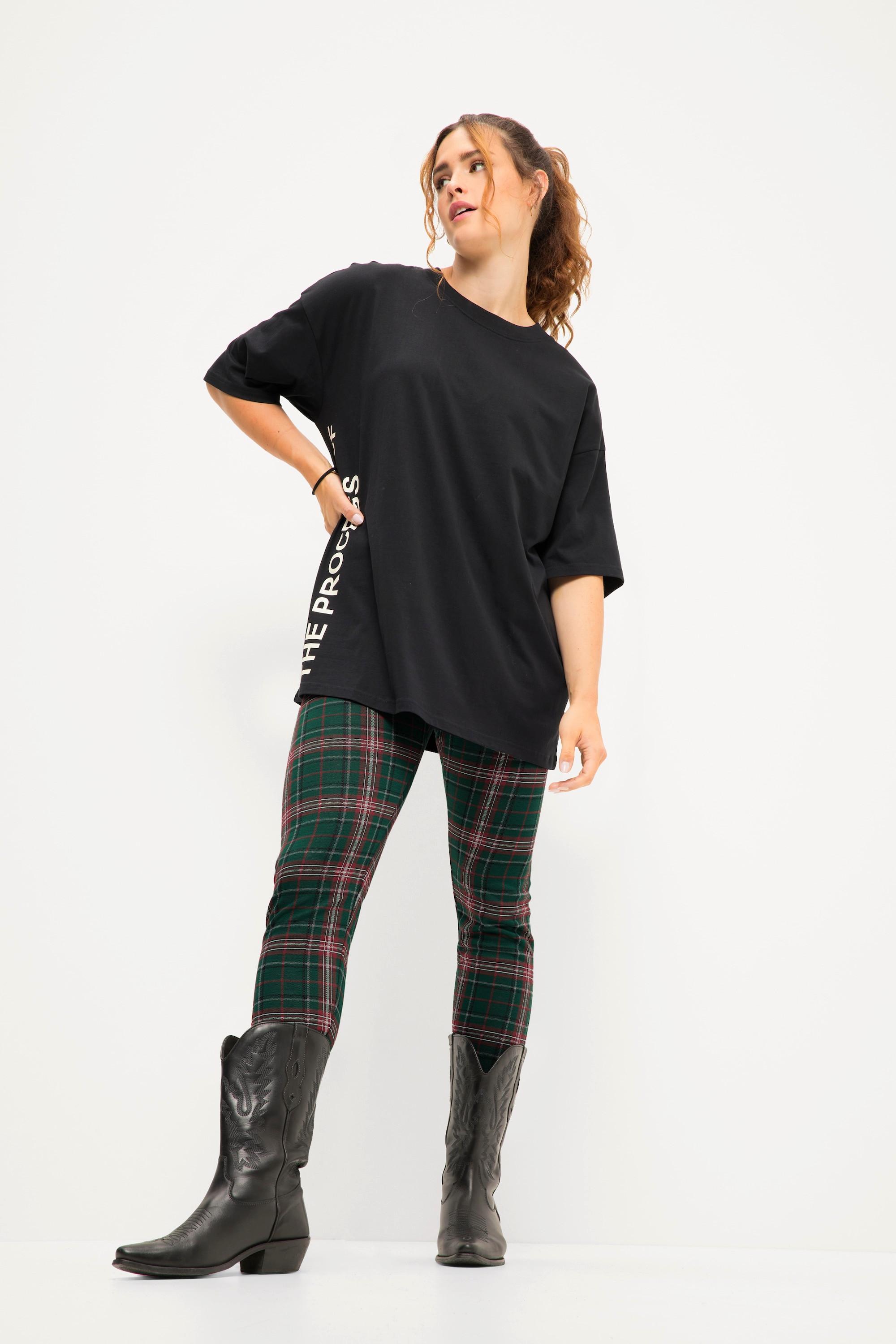 Studio Untold  Legging# à carreaux, coupe près du corps, taille élastique 