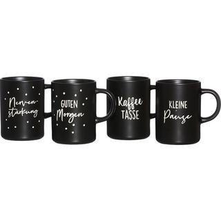Ritzenhoff & Breker Svart Kaffeebecherset 4-teilig  