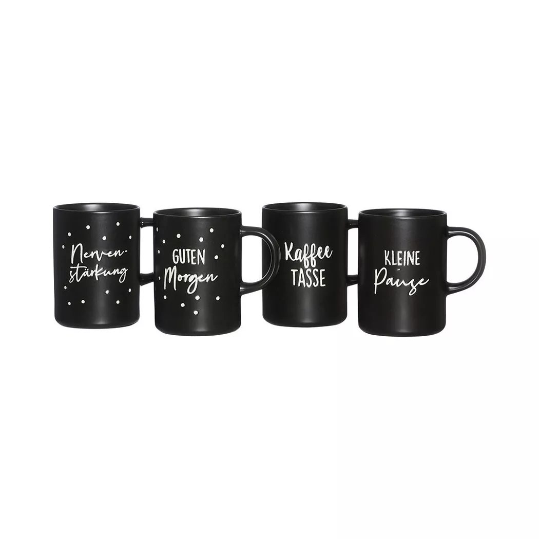Ritzenhoff & Breker Becher "Svart" 330 ml, 4-teilig