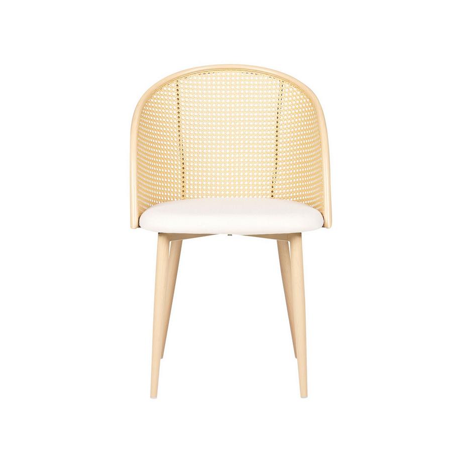 Beliani Lot de 2 chaises de salle à manger en Métal Rétro CORNELL  