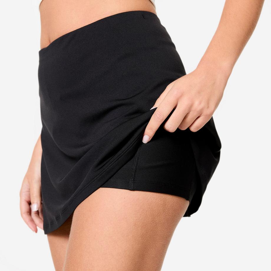 DOMYOS  Shorts donna fitness con pantaloncini integrati poliestere 