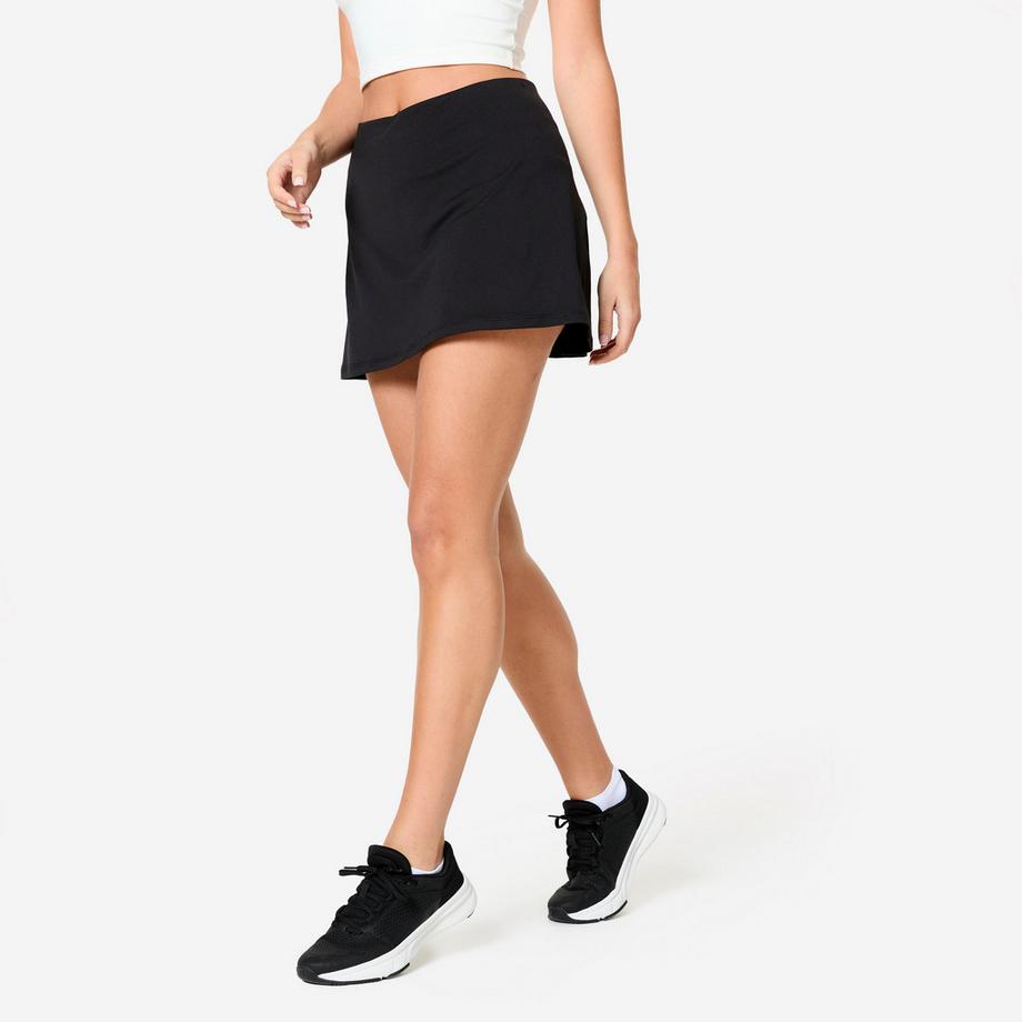 DOMYOS  Shorts donna fitness con pantaloncini integrati poliestere 