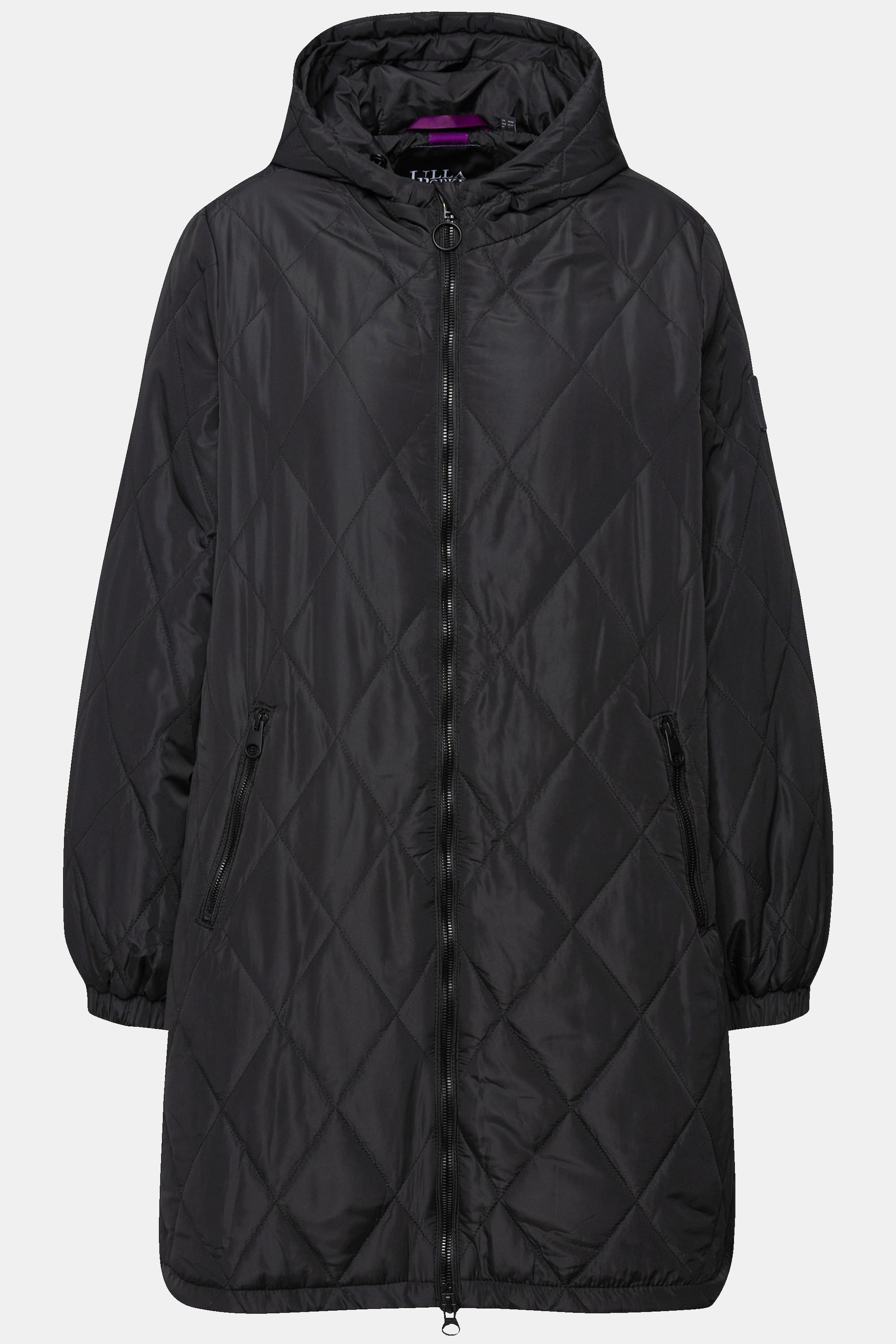 Ulla Popken  Manteau matelassé léger, imperméable, fermeture éclair à double sens 