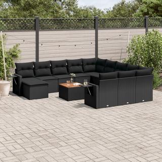 VidaXL set divano da giardino Polirattan  