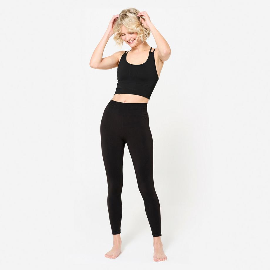 KIMJALY  Leggings yoga effetto seconda pelle vita alta poliestere 