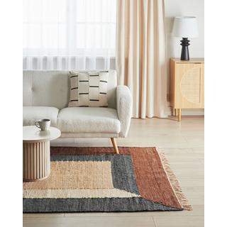 Beliani Tapis en Jute Boho ORTAKOY  