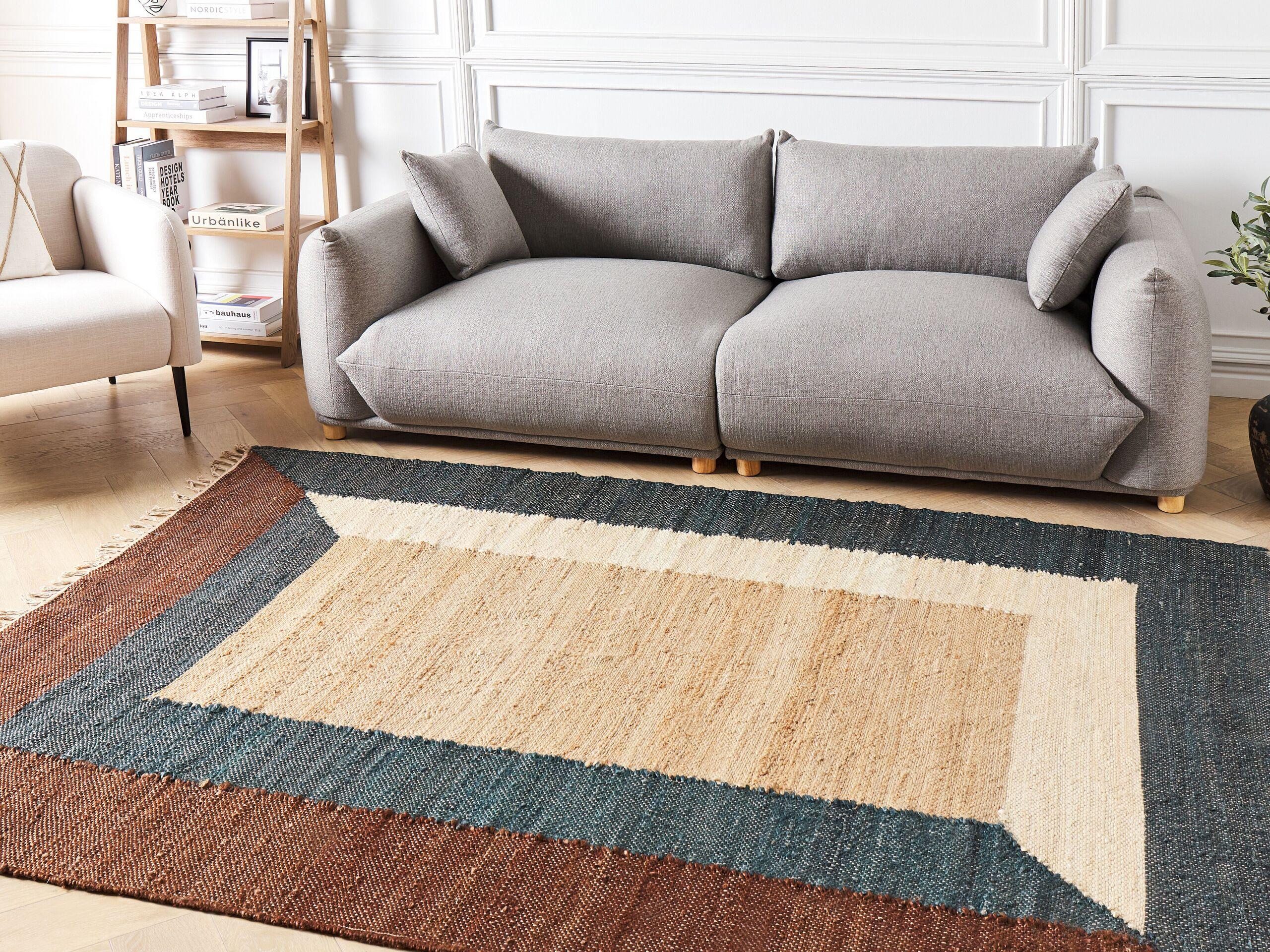 Beliani Tapis en Jute Boho ORTAKOY  